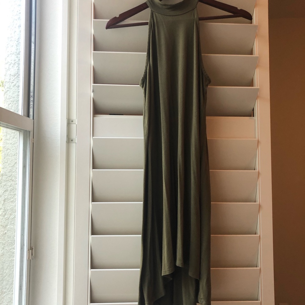 Olive green dress